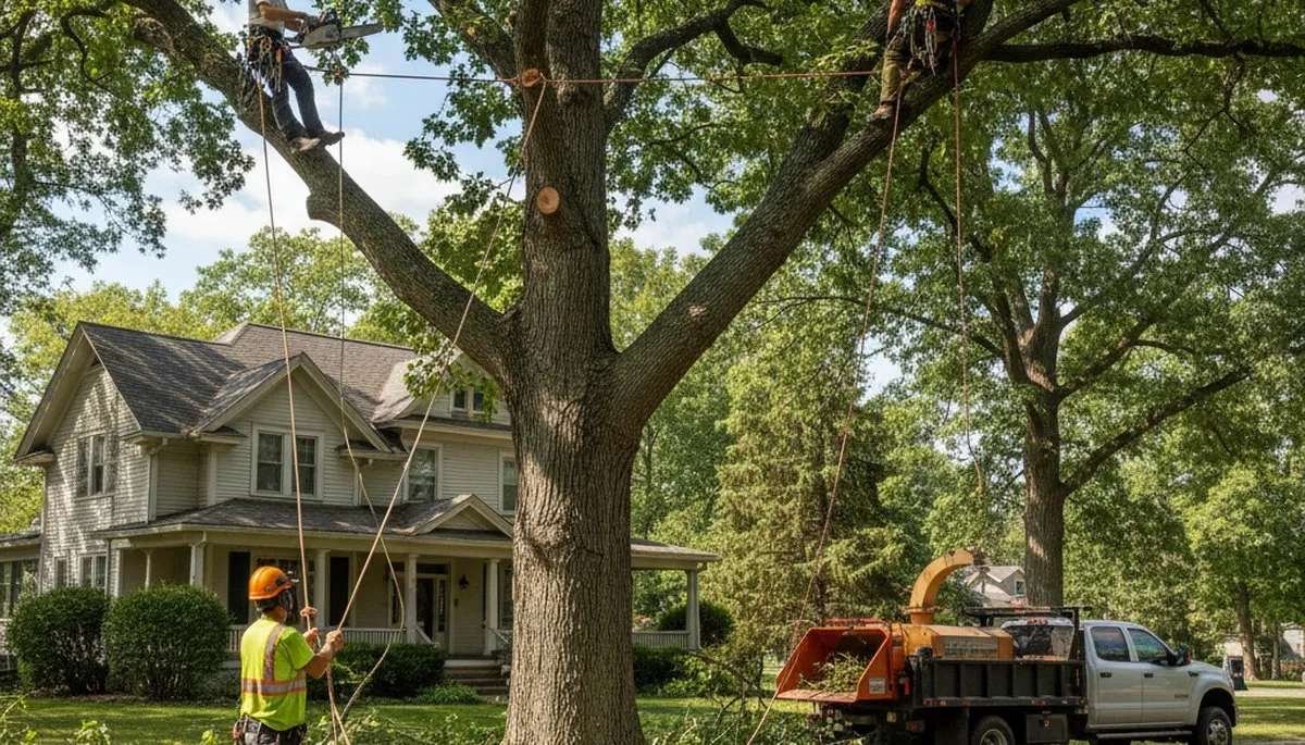 Tree service crew in Buffalo, NY handling professional tree removal and trimming