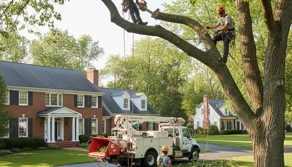 Tree service crew in Buffalo, NY providing professional tree trimming and removal services