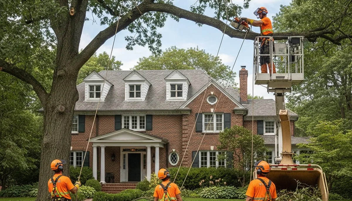 Tree service team in Buffalo, NY providing professional tree removal and trimming services