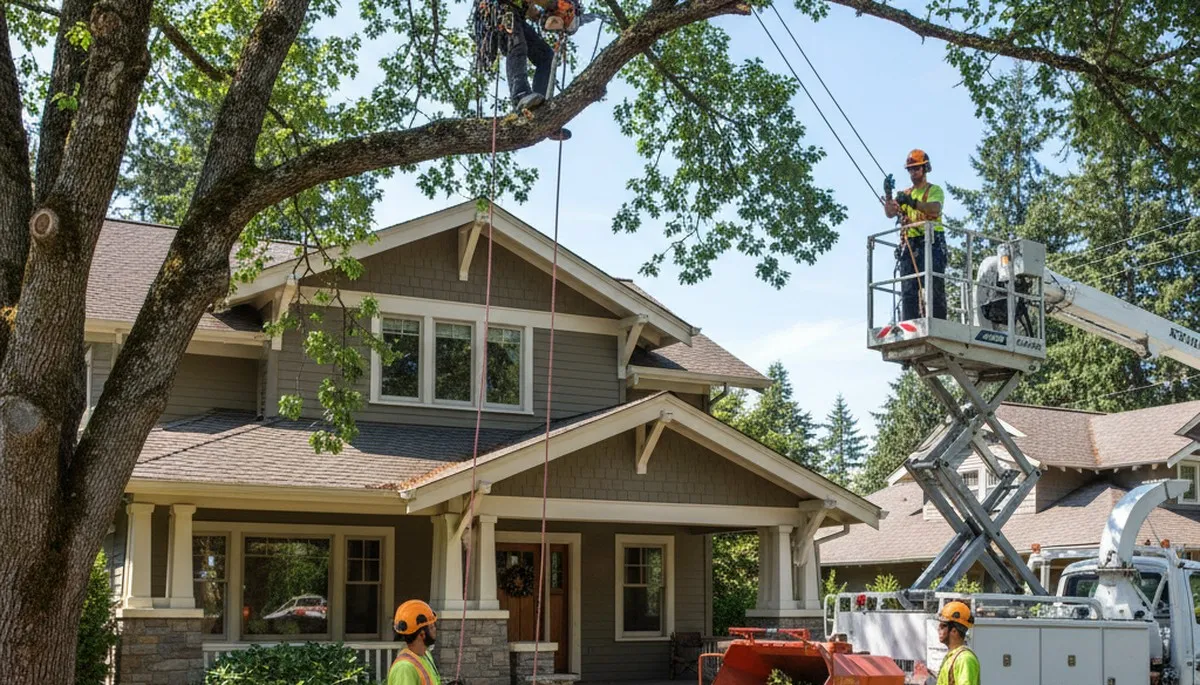 Tree service crew in Buffalo, NY handling professional tree care and removal