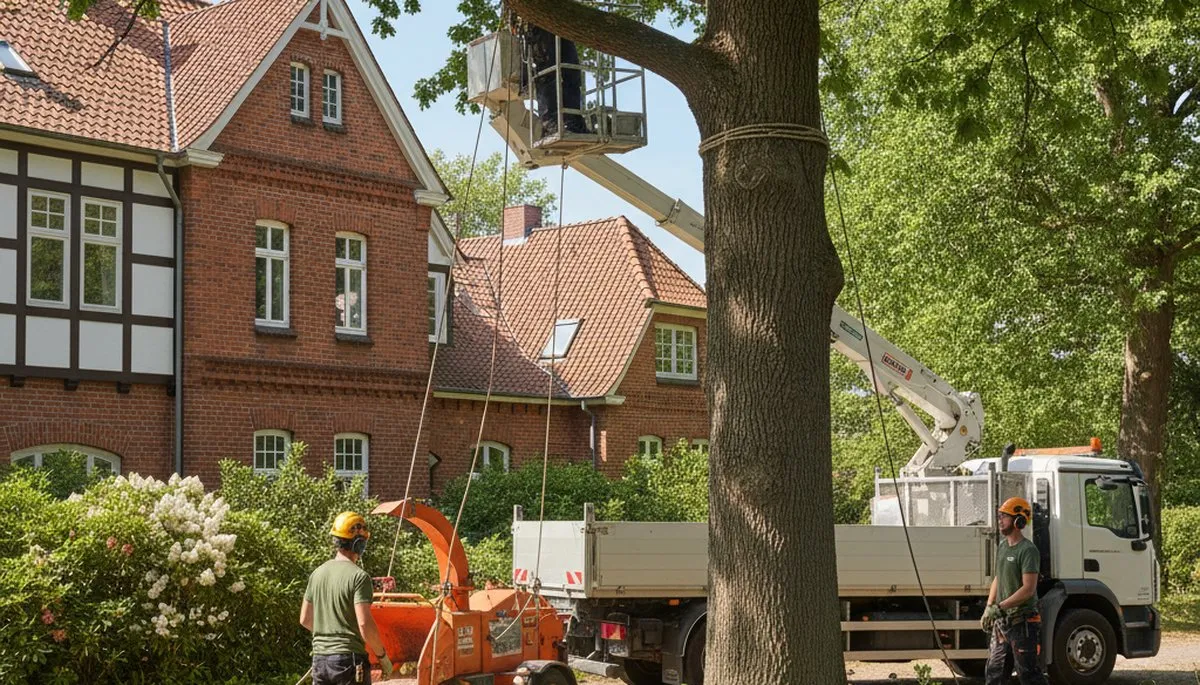 Tree service crew in Buffalo, NY handling tree removal and trimming for local property care