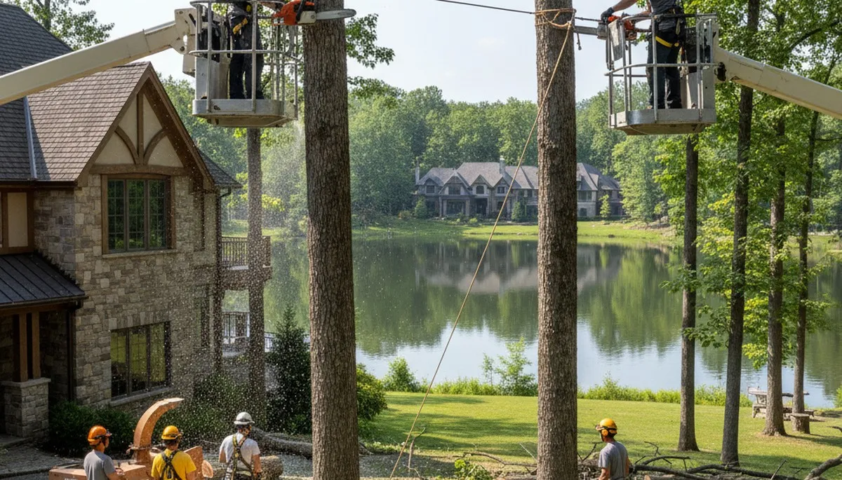 Tree service crew in Buffalo, NY providing professional tree trimming and removal services