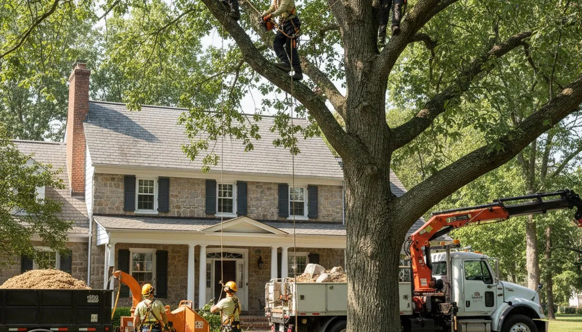Tree service crew in Buffalo, NY providing professional tree trimming and removal services