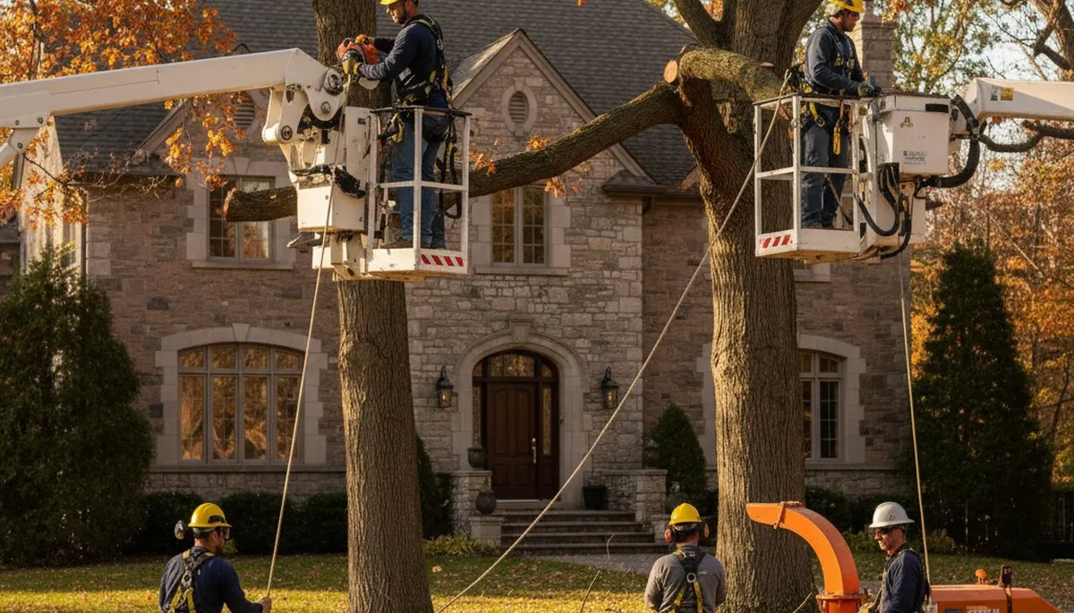 Tree service crew in Buffalo, NY providing professional tree care and removal services