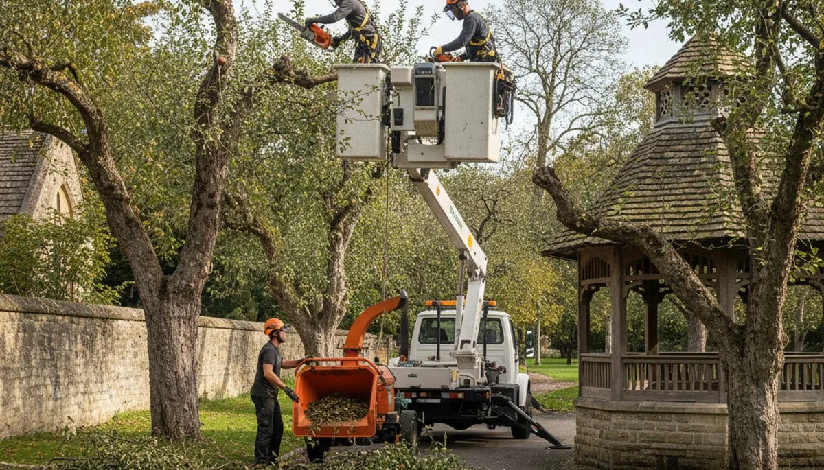 Tree service crew in Buffalo, NY providing expert tree removal, pruning, and stump grinding