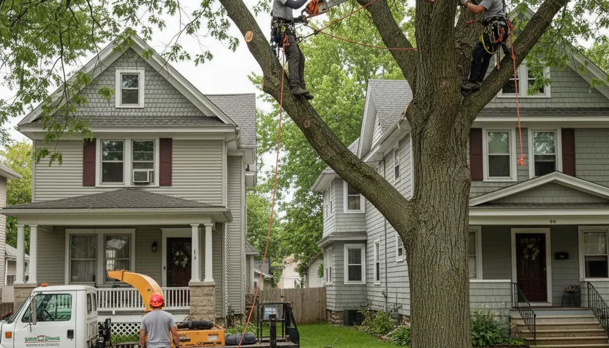 Tree service crew in Buffalo, NY providing professional tree care and removal services